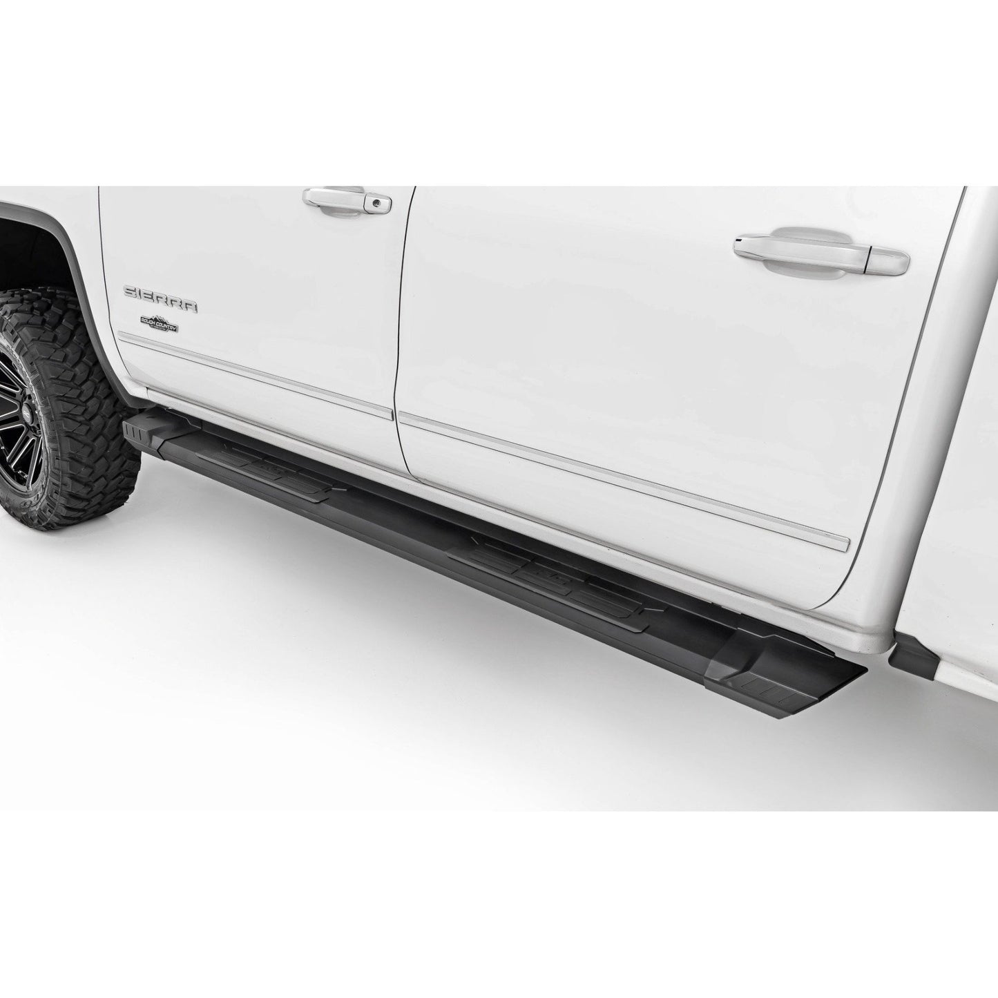 ROUGH COUNTRY | HD2 Aluminum Running Boards  Crew Cab  Chevy/GMC 1500/2500HD/3500HD (07-19 & Classic) | SRB071785A