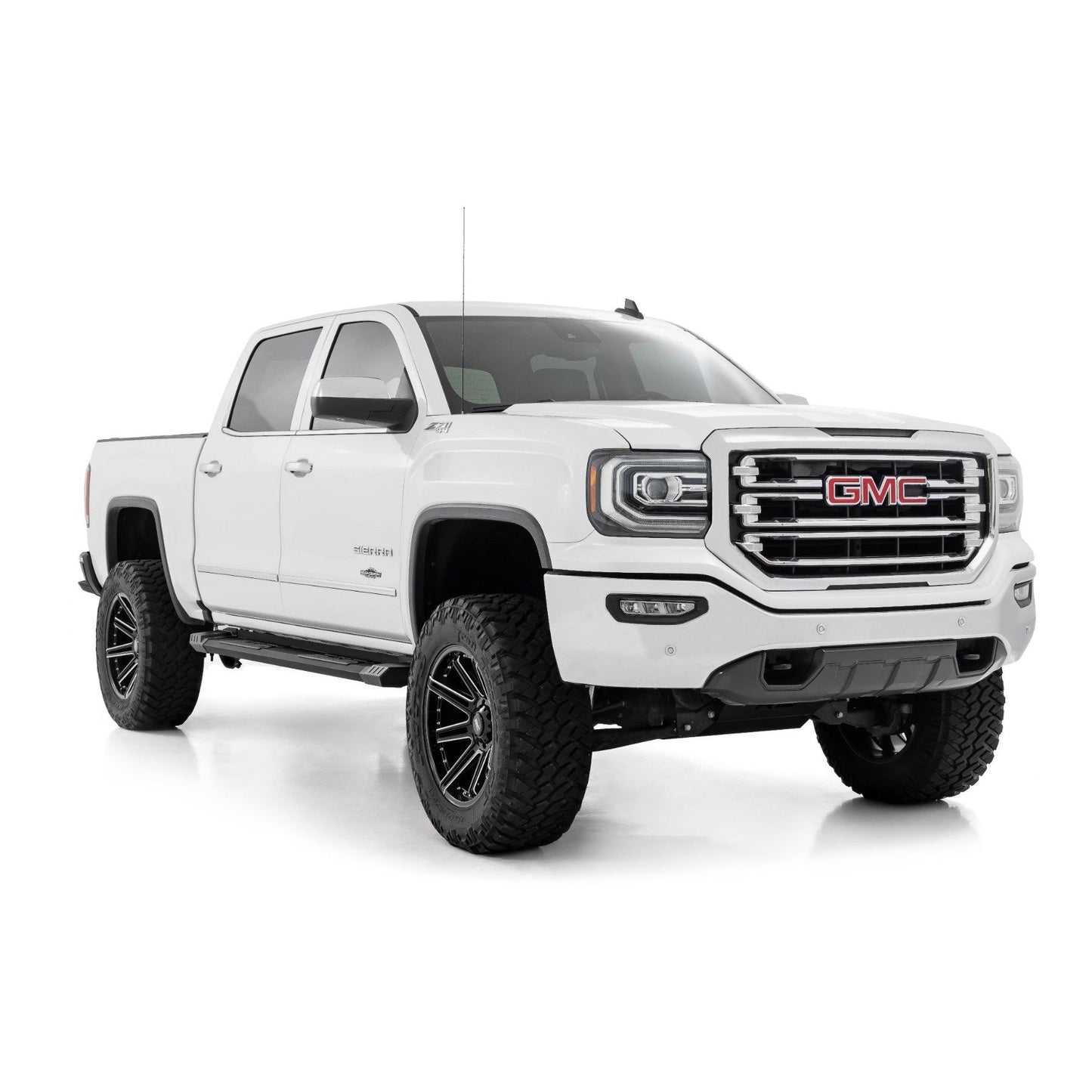 ROUGH COUNTRY | HD2 Aluminum Running Boards  Crew Cab  Chevy/GMC 1500/2500HD/3500HD (07-19 & Classic) | SRB071785A