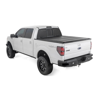 ROUGH COUNTRY Hard Low Profile Bed Cover | 5'7" Bed | Ford F-150 2WD/4WD (2004-2014) | 47214550B