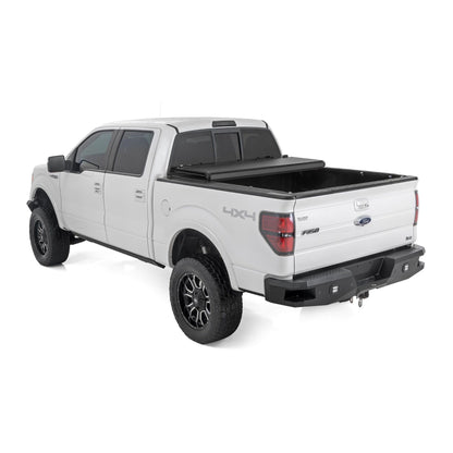ROUGH COUNTRY Hard Low Profile Bed Cover | 5'7" Bed | Ford F-150 2WD/4WD (2004-2014) | 47214550B
