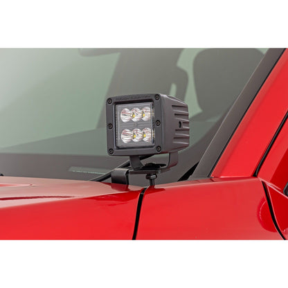 ROUGH COUNTRY LED Light Kit | Ditch Mount | 2" Black Pair | Flood | Toyota Tacoma (24-25) | 72102