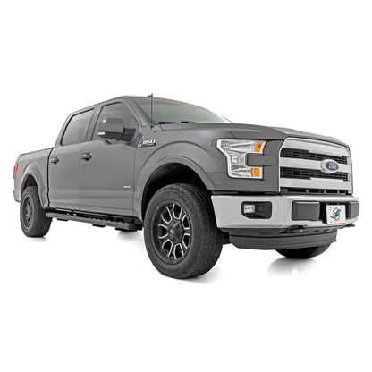 ROUGH COUNTRY BA2 Running Board | Side Step Bars | Ford F-150/F-250/F-350 2WD/4WD (15-25) | 41010A