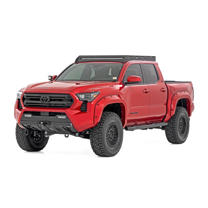 ROUGH COUNTRY Oval Nerf Step | Double Cab | Black | Toyota Tacoma 2WD/4WD (2024-2025) | 21017