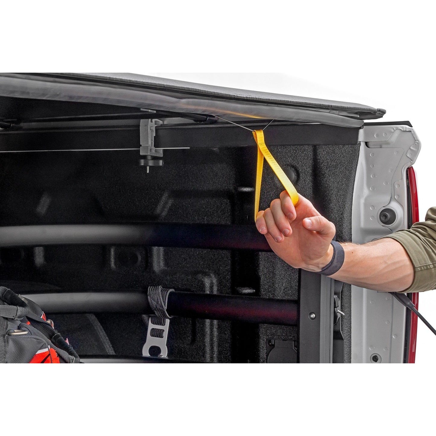 ROUGH COUNTRY Soft Roll Up Bed Cover | 5'10" Bed | Chevy/GMC Sierra 1500 (19-26)/Silverado 1500 (19-26)  | 42120580