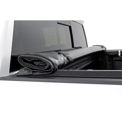ROUGH COUNTRY Soft Roll Up Bed Cover | 5'10" Bed | Chevy/GMC Sierra 1500 (19-26)/Silverado 1500 (19-26)  | 42120580