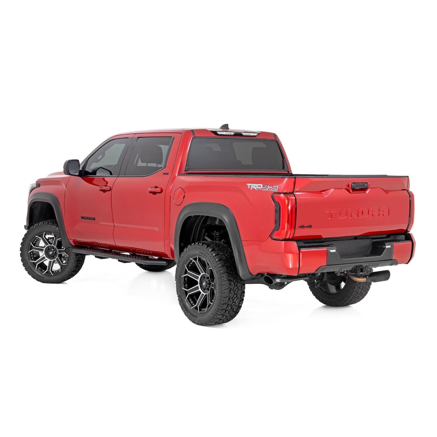 ROUGH COUNTRY OV2 Running Boards | Side Step Bars | Crew Cab | Toyota Tundra 2WD/4WD (22-25) | 14006