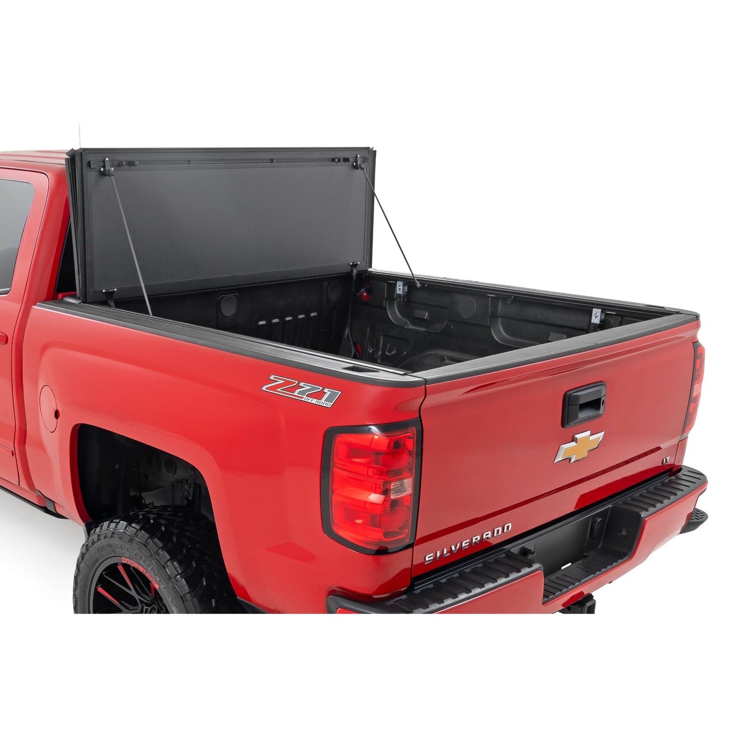ROUGH COUNTRY Hard Tri-Fold Flip Up Bed Cover | 5'9" Bed | Chevy/GMC 1500 (14-18 & Classic) | 49119551