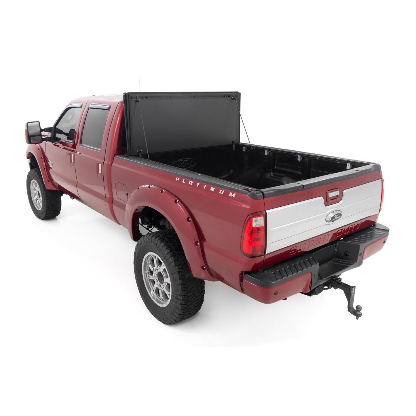 ROUGH COUNTRY Hard Tri-Fold Flip Up Bed Cover | 6'10" Bed | Ford F-250/F-350 Super Duty (99-16) | 49214651