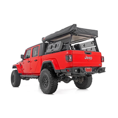 ROUGH COUNTRY Oval Nerf Steps | Black | Jeep Gladiator JT 4WD (2020-2025) | 21015