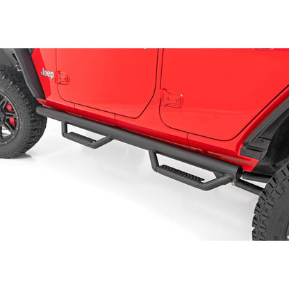 ROUGH COUNTRY Nerf Steps | Wheel to Wheel | 4 Door | Jeep Wrangler Unlimited 4WD (18-25) | RCJ1866B