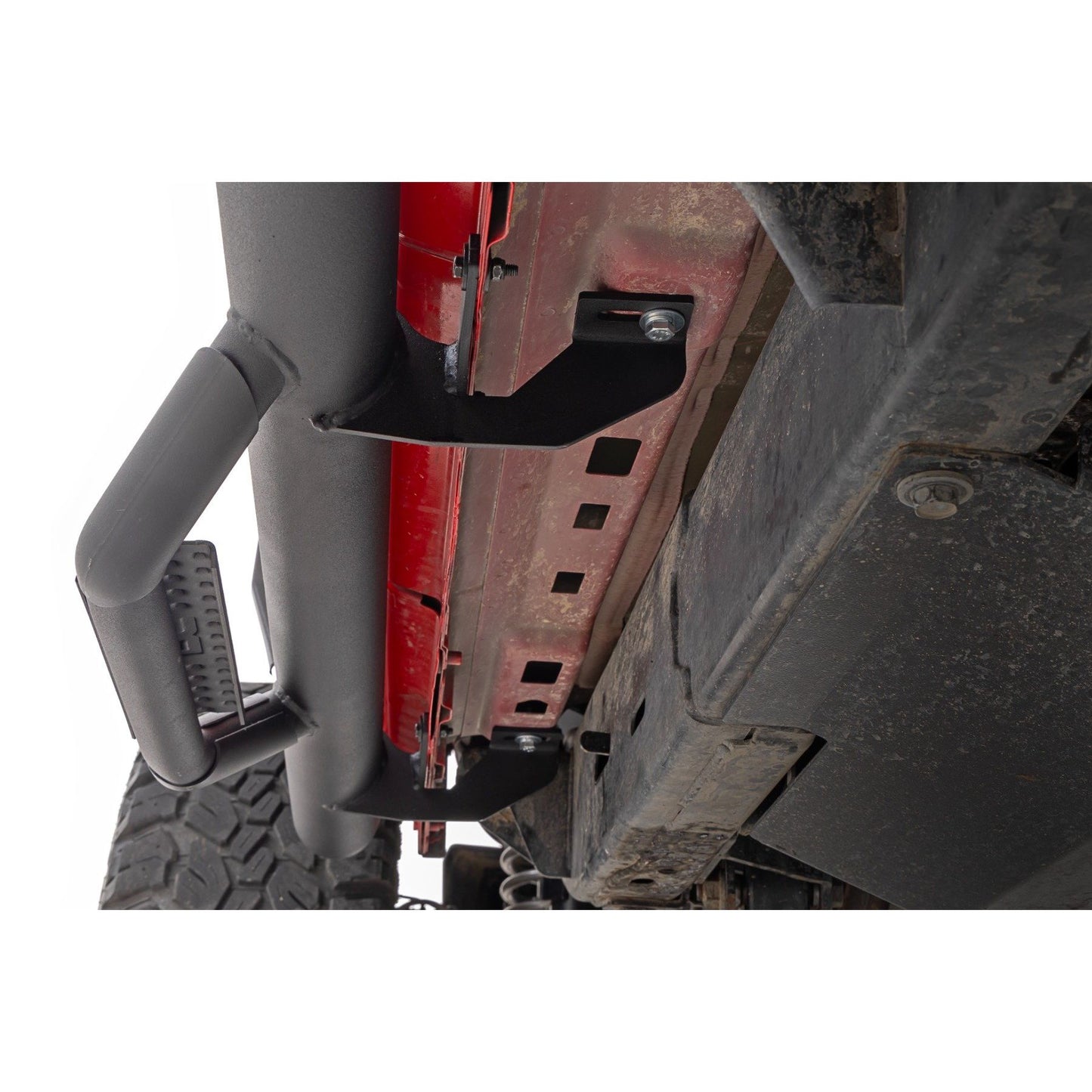 ROUGH COUNTRY Nerf Steps | Wheel to Wheel | 4 Door | Jeep Wrangler Unlimited 4WD (18-25) | RCJ1866B
