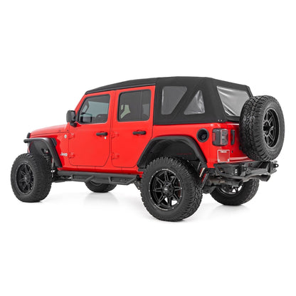 ROUGH COUNTRY Nerf Steps | Wheel to Wheel | 4 Door | Jeep Wrangler Unlimited 4WD (18-25) | RCJ1866B