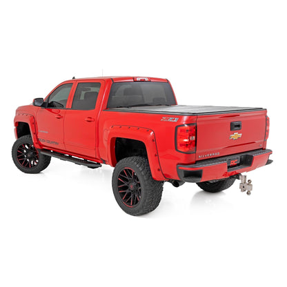 ROUGH COUNTRY OV2 Running Boards | Side Step Bars | Crew Cab | Chevy/GMC 1500/2500HD/3500HD (07-19 & Classic) | 14010
