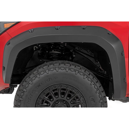ROUGH COUNTRY | Pocket Fender Flares  8X0 Heritage Blue  Toyota Tacoma 2WD/4WD (2024-2026) | F-T12421-8X0