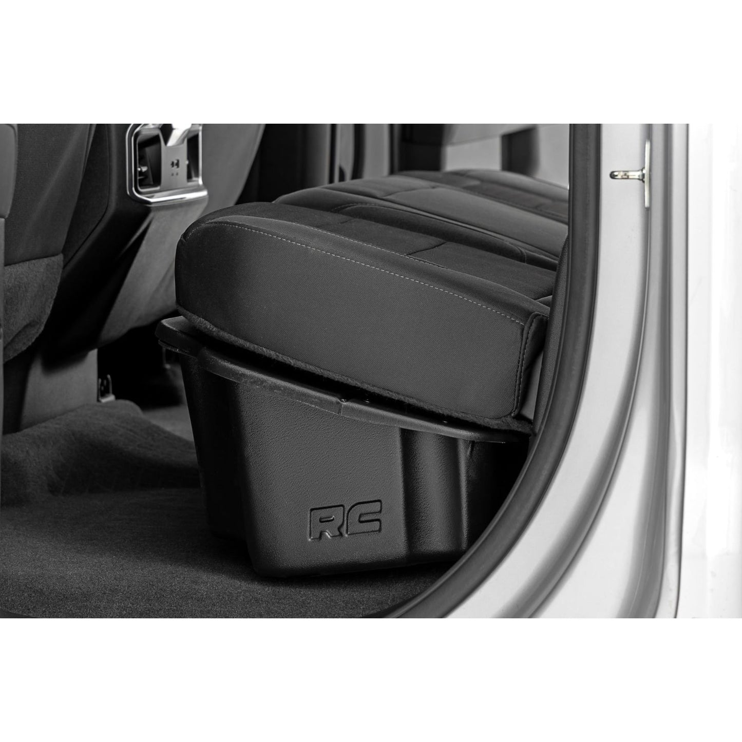 ROUGH COUNTRY | Under Seat Storage with Locking Lid  Double Cab  Chevy/GMC 1500/2500HD/3500HD (19-26) | RC0994