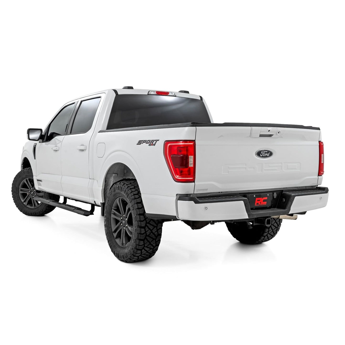 ROUGH COUNTRY | TR2 Running Boards  Ford F-150/Lightning/F-250/F-350/Raptor  (2015-2026) | 45000
