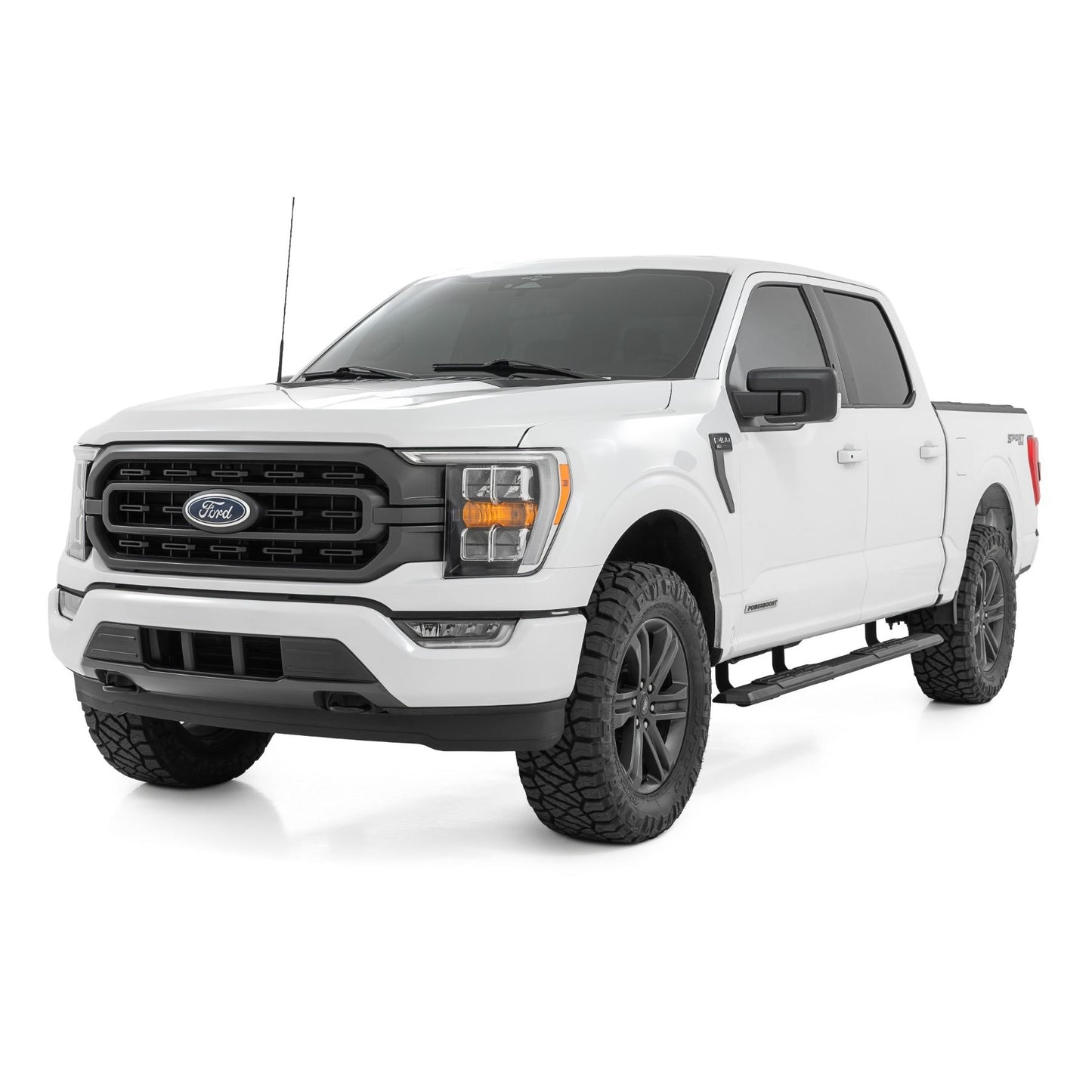 ROUGH COUNTRY | TR2 Running Boards  Ford F-150/Lightning/F-250/F-350/Raptor  (2015-2026) | 45000