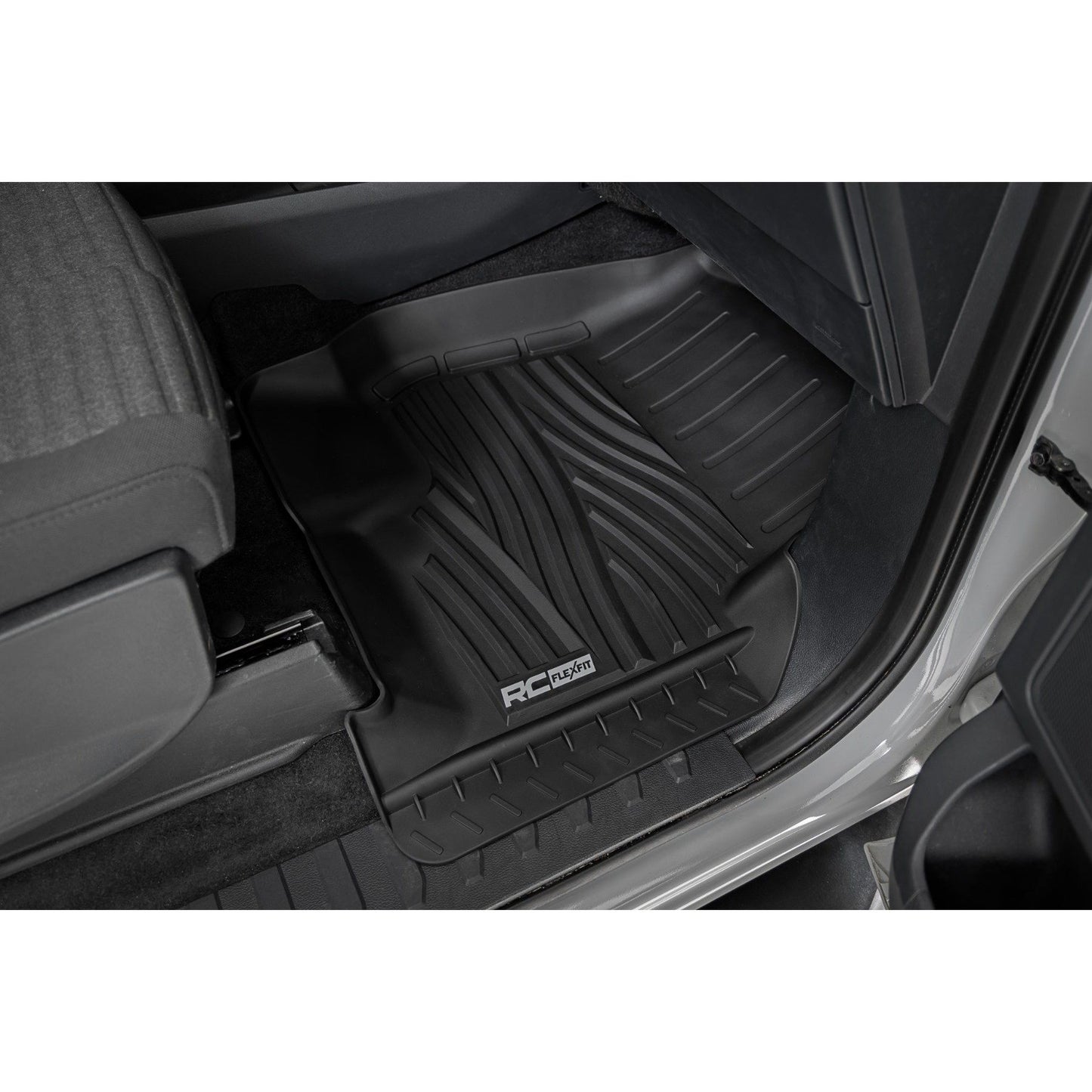 ROUGH COUNTRY Flex-Fit Floor Mats | FR & RR | Ford F-150 (15-25)/F-150 Lightning (22-25)/Raptor (17-25)  | FF-51512