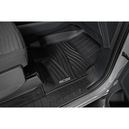 ROUGH COUNTRY Flex-Fit Floor Mats | FR & RR | Ford F-150 (15-25)/F-150 Lightning (22-25)/Raptor (17-25)  | FF-51512