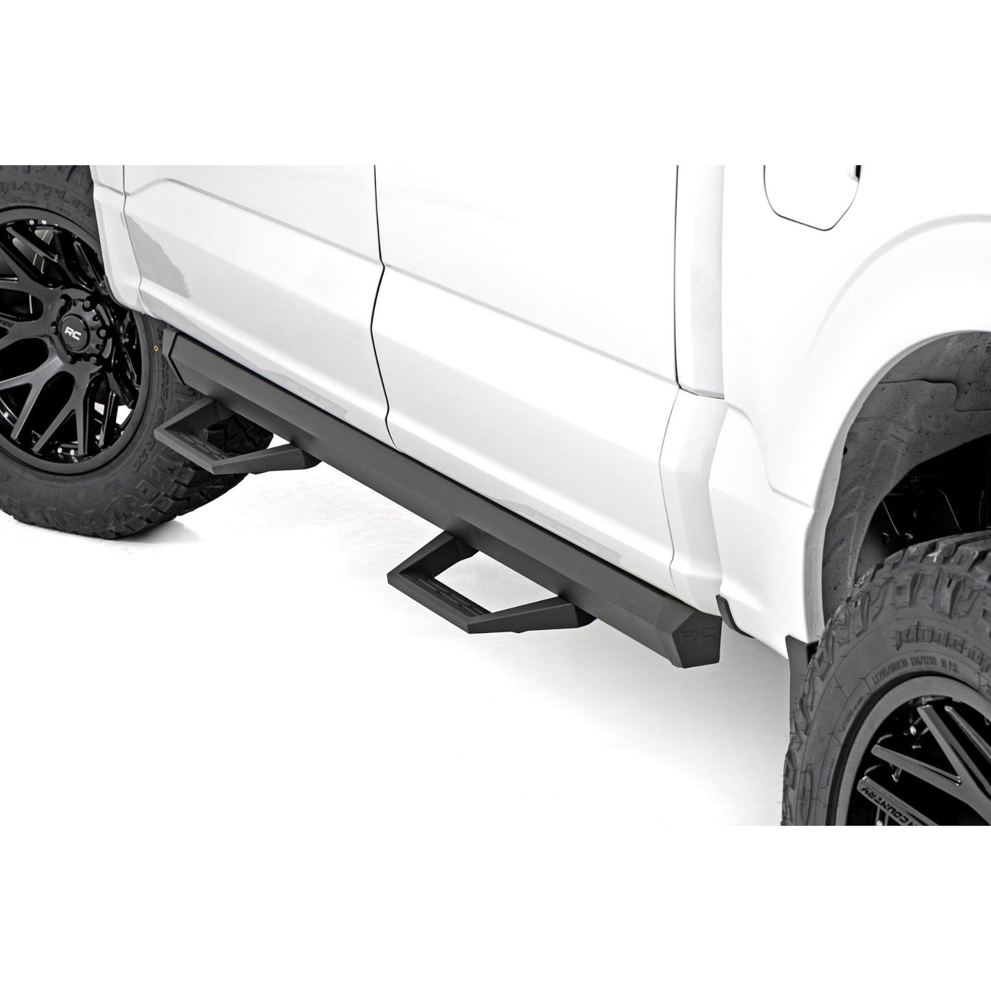 ROUGH COUNTRY SRL2 Adj Aluminum Step | Crew Cab | Ford F-150/Lightning/F-250/F-350/Raptor (15-25) | 51141