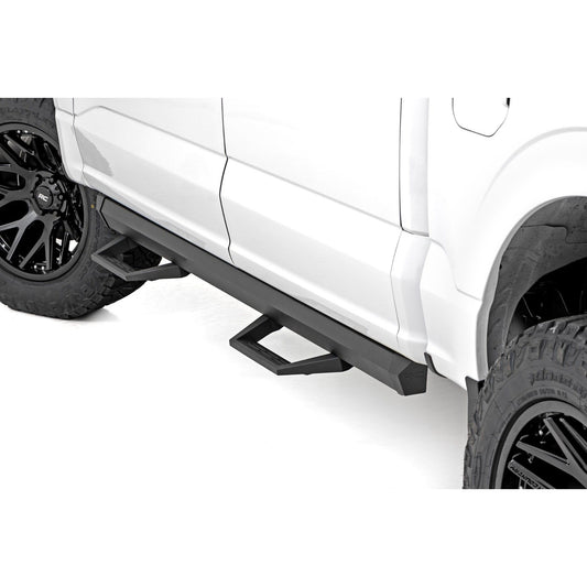 ROUGH COUNTRY SRL2 Adj Aluminum Step | Crew Cab | Ford F-150/Lightning/F-250/F-350/Raptor (15-25) | 51141
