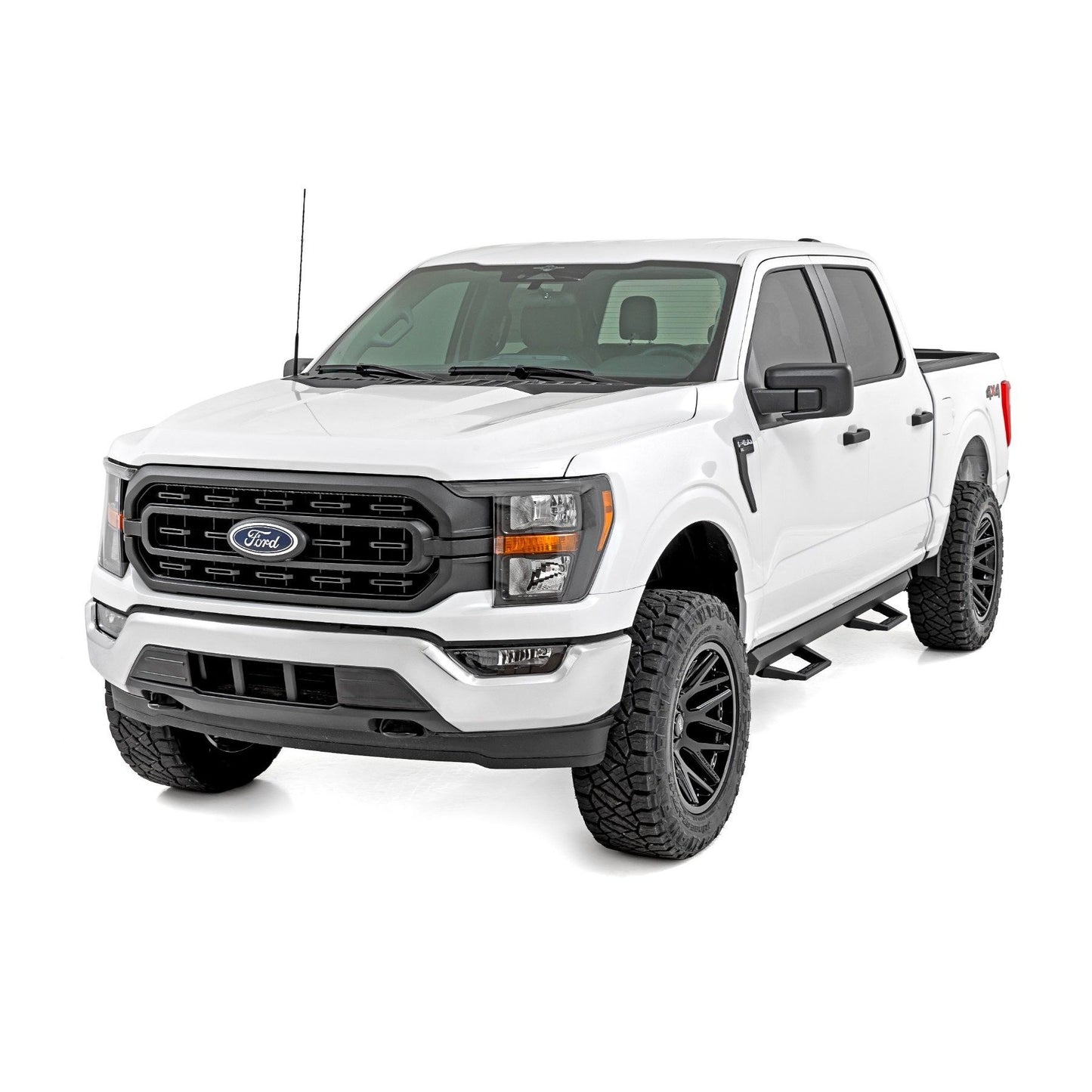 ROUGH COUNTRY SRL2 Adj Aluminum Step | Crew Cab | Ford F-150/Lightning/F-250/F-350/Raptor (15-25) | 51141