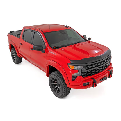 ROUGH COUNTRY | Hood Protector  Gloss Black  Chevy Silverado 1500 2WD/4WD (2019-2026) | HP10010-RCGB