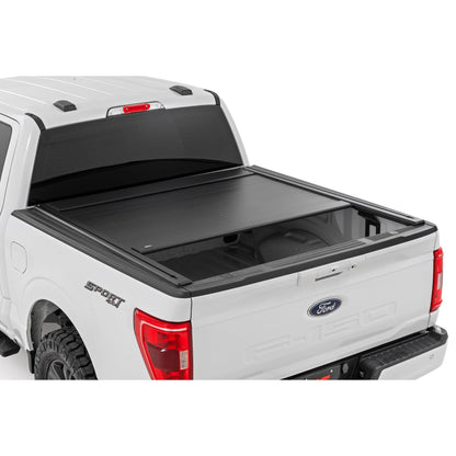ROUGH COUNTRY | Manual Retractable Bed Cover  5'7" Bed  Ford F-150 (15-26)/F-150 Lightning (22-26) | 53509550