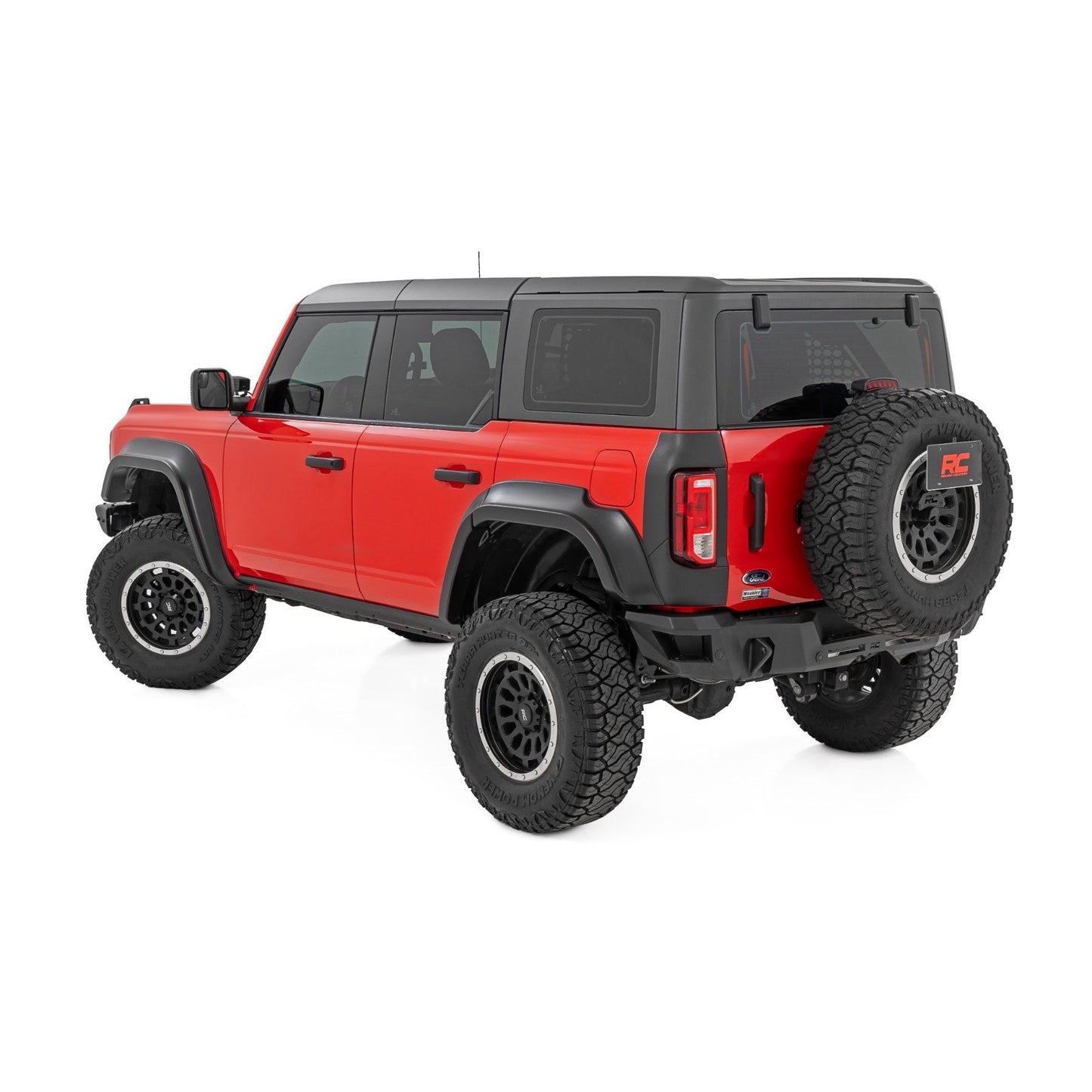 ROUGH COUNTRY Fender Flares | G4 Azure Gray | Ford Bronco 4WD (2021-2025) | O-F12124-G4