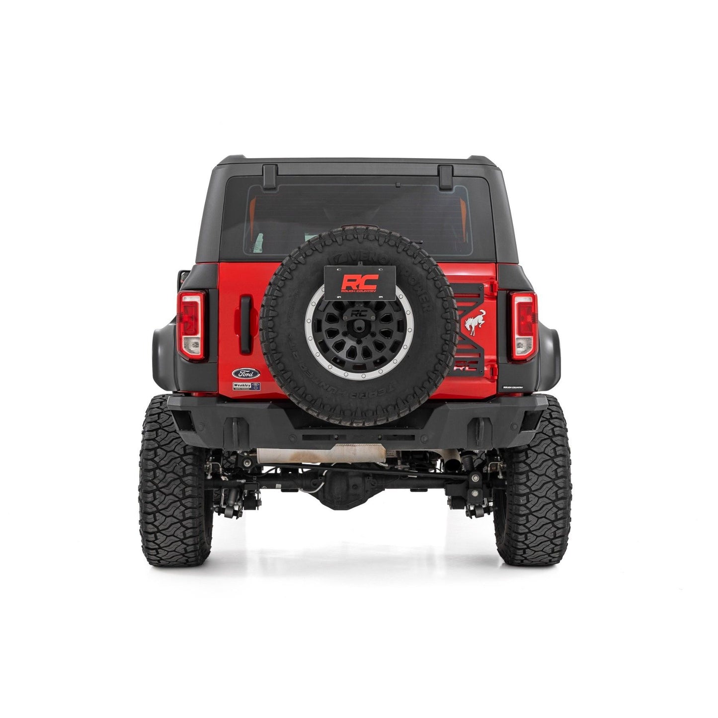 ROUGH COUNTRY Fender Flares | JS Iconic Siver | Ford Bronco 4WD (2021-2025) | O-F12124-JS