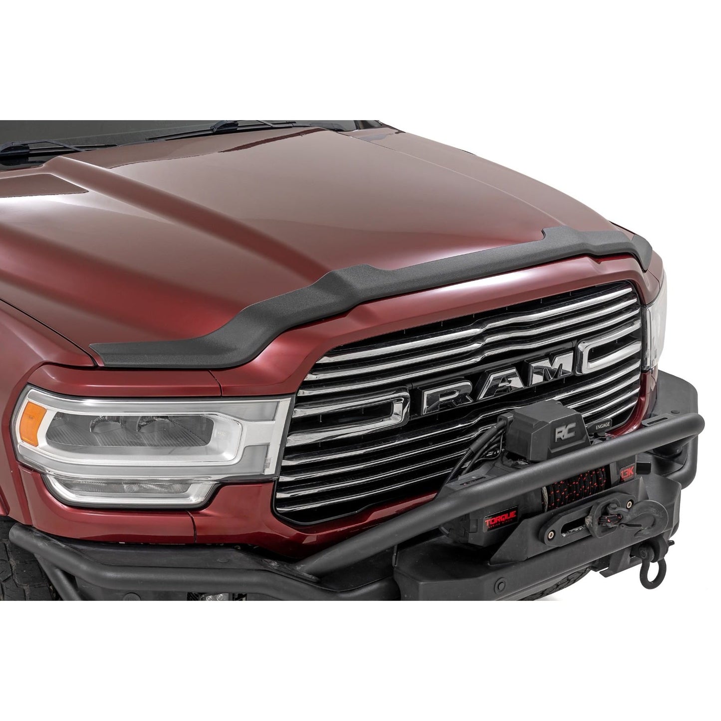 ROUGH COUNTRY | Hood Protector  Gloss Black  Ram 2500/3500 2WD/4WD (2019-2026) | HP20011-RCGB