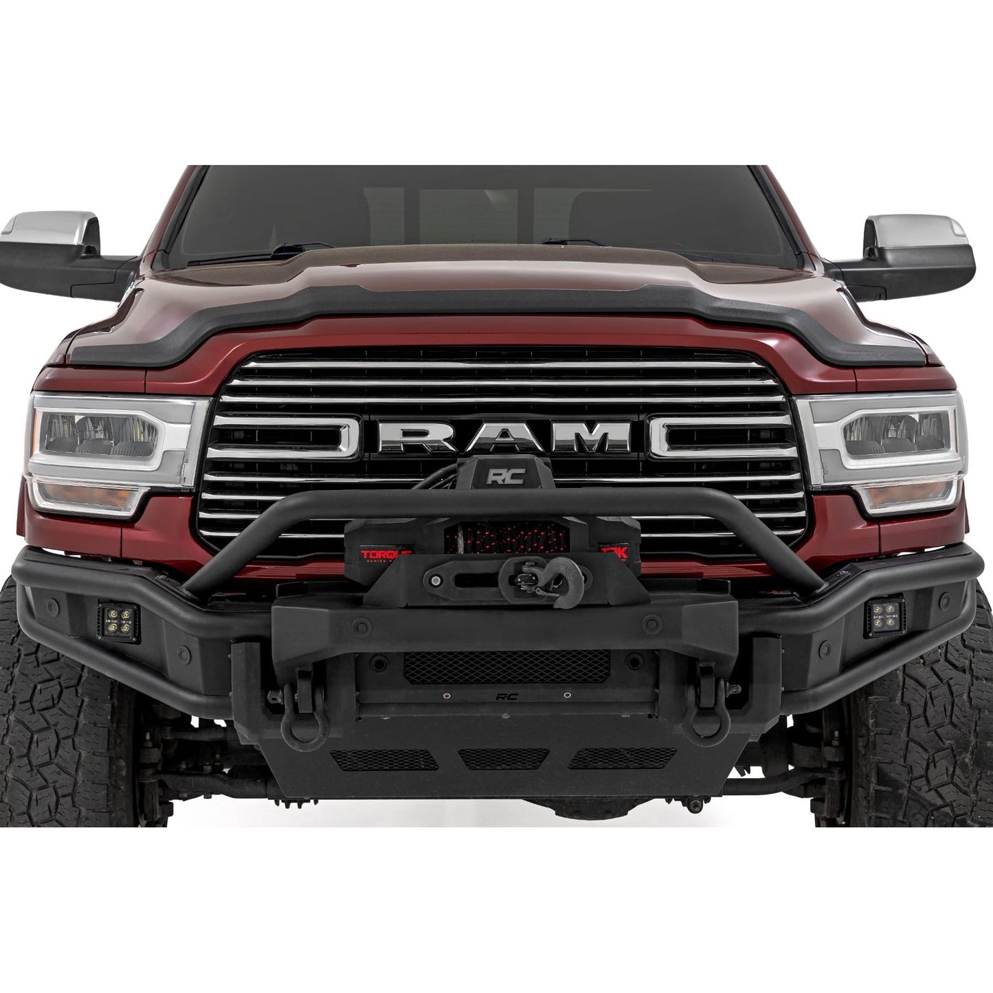 ROUGH COUNTRY | Hood Protector  Gloss Black  Ram 2500/3500 2WD/4WD (2019-2026) | HP20011-RCGB