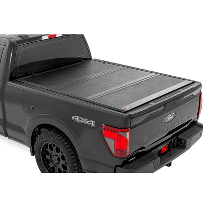 ROUGH COUNTRY | Hard Low Profile Bed Cover  6'7" Bed  Ford F-150 2WD/4WD (2021-2026) | 47229650B