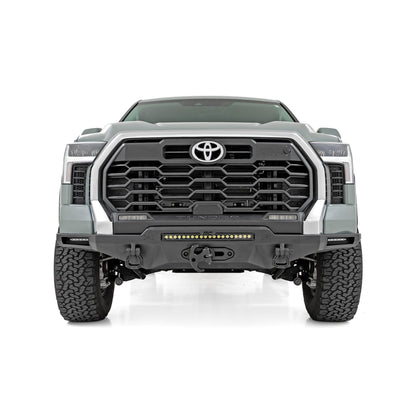 ROUGH COUNTRY Hybrid Front Bumper | 12000S | Blk LED w/ Amber DRL | Toyota Tundra (22-25) | 72009