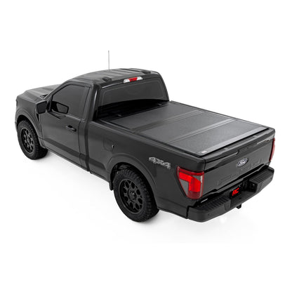 ROUGH COUNTRY | Hard Tri-Fold Flip Up Bed Cover  6'7" Bed  Ford F-150 2WD/4WD (2021-2026) | 49225650