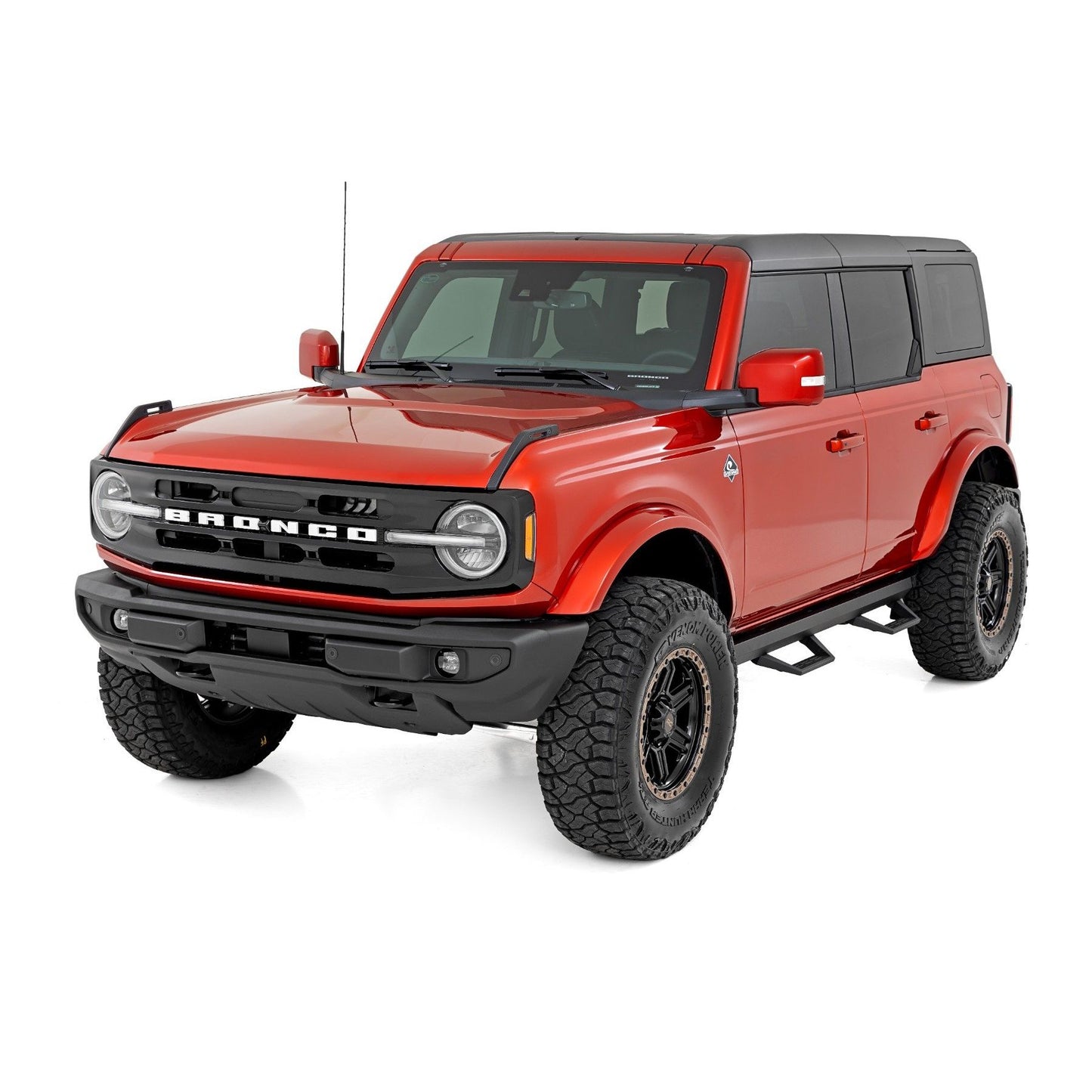 ROUGH COUNTRY SRL2 Adjustable Aluminum Step | 4-Door | Ford Bronco 4WD (2021-2025) | 51143