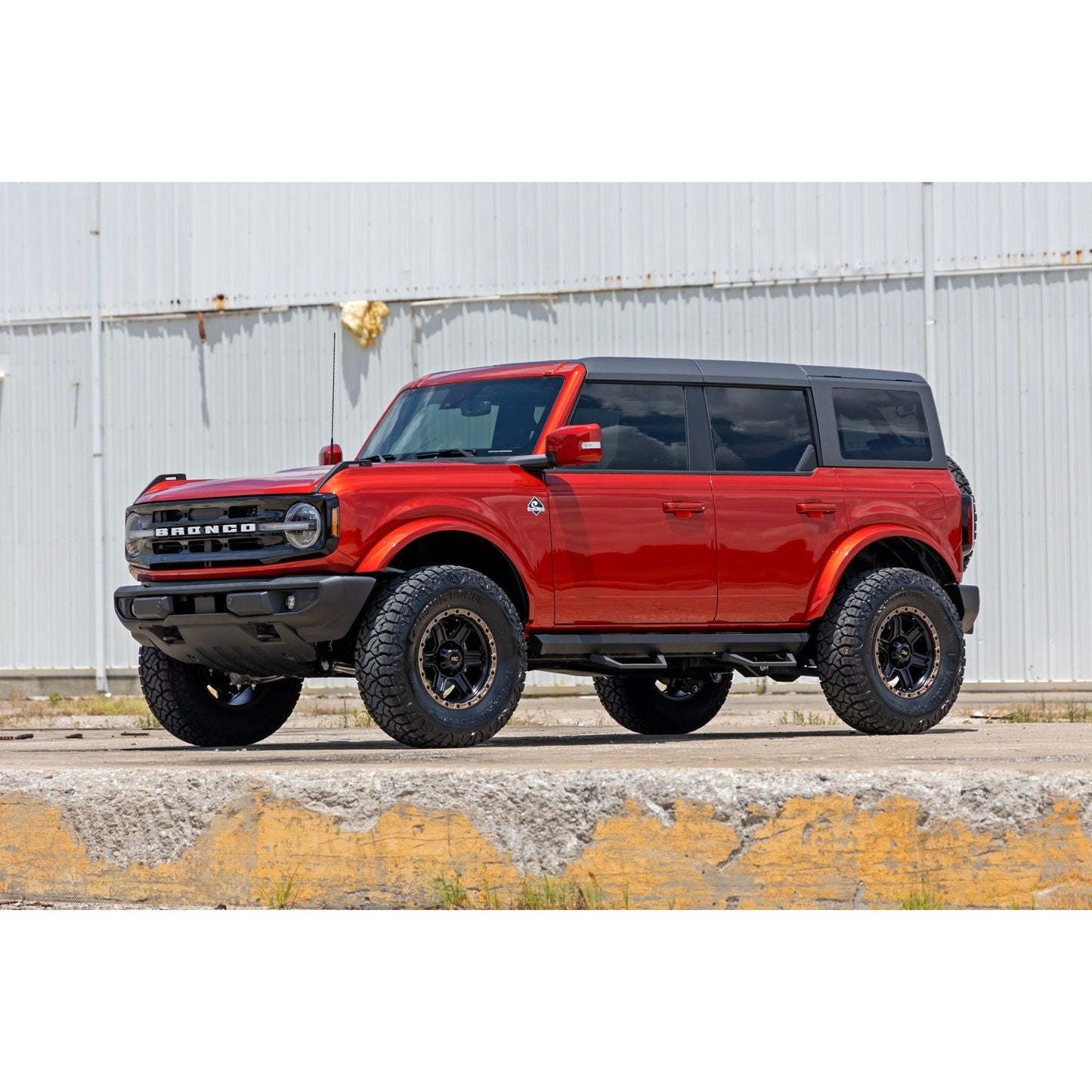 ROUGH COUNTRY SRL2 Adjustable Aluminum Step | 4-Door | Ford Bronco 4WD (2021-2025) | 51143