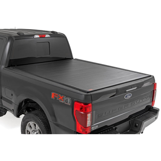 ROUGH COUNTRY Hard Roll Up Bed Cover | 6'10" Bed | Ford F-250/F-350 Super Duty (17-26) | 50517650