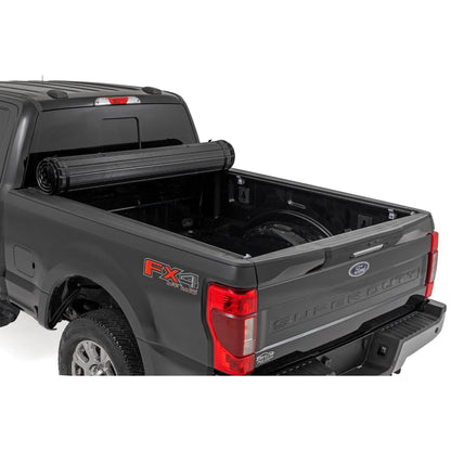 ROUGH COUNTRY Hard Roll Up Bed Cover | 6'10" Bed | Ford F-250/F-350 Super Duty (17-26) | 50517650
