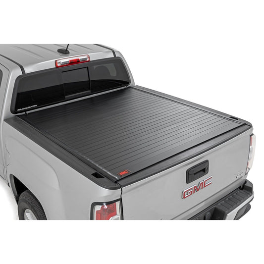 ROUGH COUNTRY Hard Roll Up Bed Cover | 5' Bed | Chevy/GMC Canyon/Colorado 2WD/4WD (15-22) | 50120500