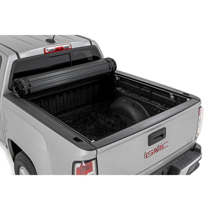 ROUGH COUNTRY Hard Roll Up Bed Cover | 5' Bed | Chevy/GMC Canyon/Colorado 2WD/4WD (15-22) | 50120500