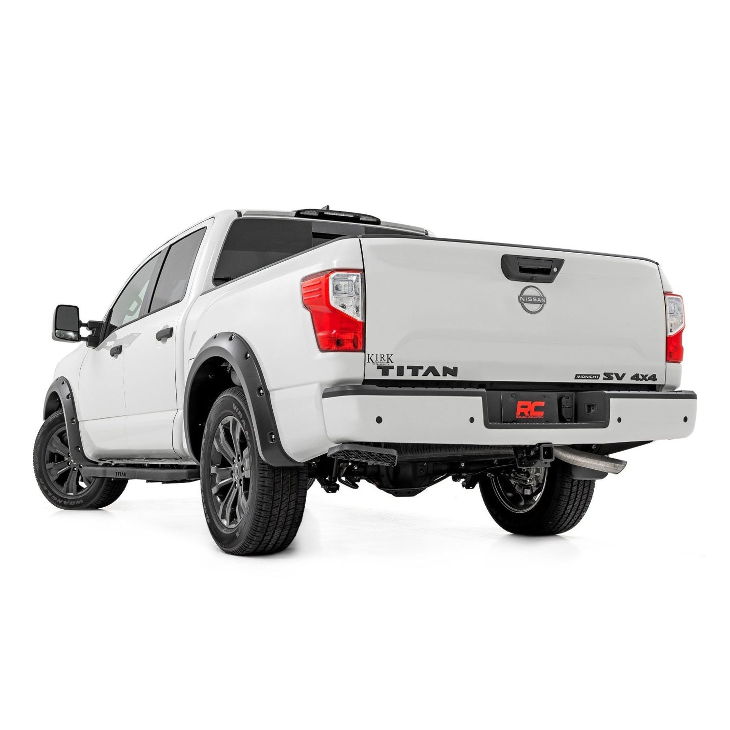 ROUGH COUNTRY Pocket Fender Flares | KAD Gun Metal | Nissan Titan 2WD/4WD (2017-2024) | F-N101705A-KAD