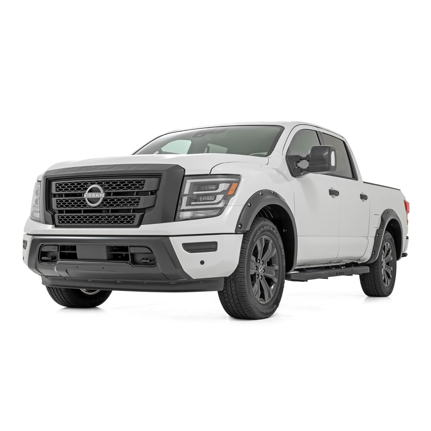ROUGH COUNTRY Pocket Fender Flares | G41 Magnetic Black | Nissan Titan 2WD/4WD (2017-2024) | F-N101705A-G41