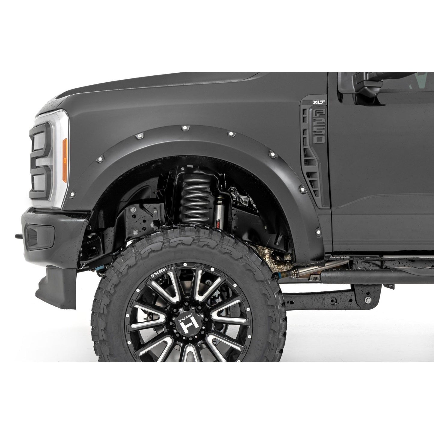 ROUGH COUNTRY Pocket Fender Flares | HX Antimatter Blue | Ford F-250/F-350 Super Duty (23-26) | F-F20231-HX
