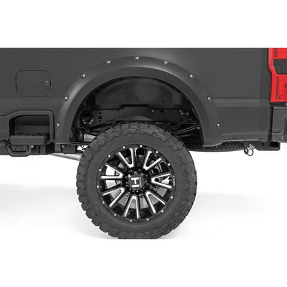 ROUGH COUNTRY Pocket Fender Flares | M7 Carbonized Gray | Ford F-250/F-350 Super Duty (23-26) | F-F20231-M7
