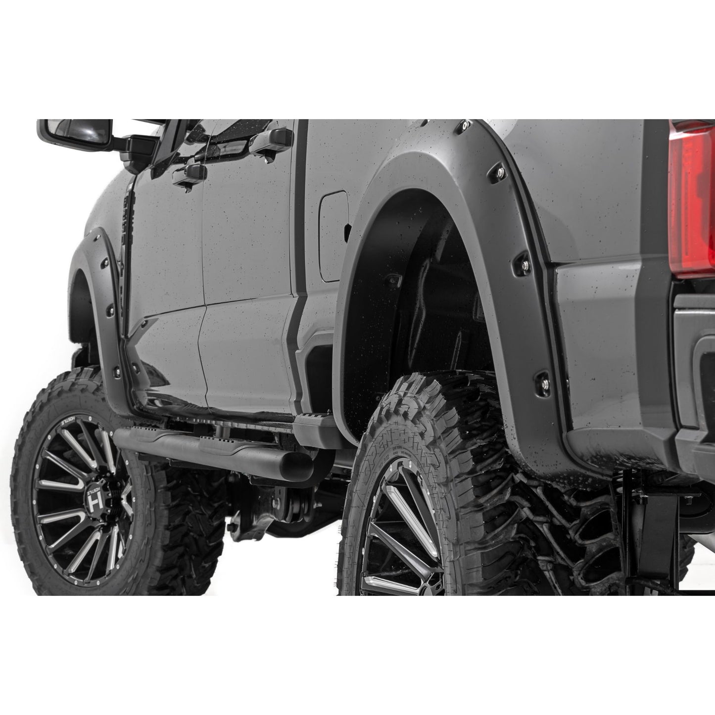 ROUGH COUNTRY Pocket Fender Flares | M7 Carbonized Gray | Ford F-250/F-350 Super Duty (23-26) | F-F20231-M7