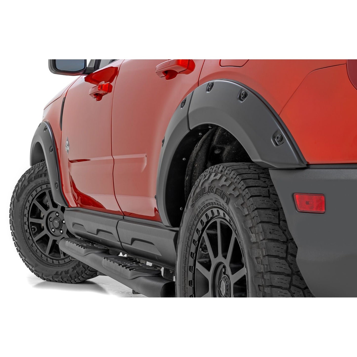 ROUGH COUNTRY Pocket Fender Flares | JS Iconic Silver | Ford Bronco Sport 4WD (2021-2025) | F-F11612A-JS