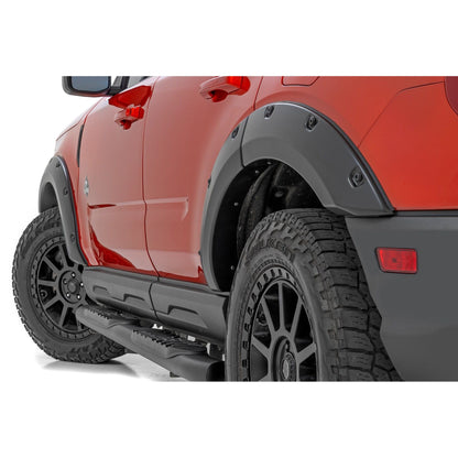 ROUGH COUNTRY Pocket Fender Flares | YZ Oxford White | Ford Bronco Sport 4WD (2021-2025) | F-F11612A-YZ