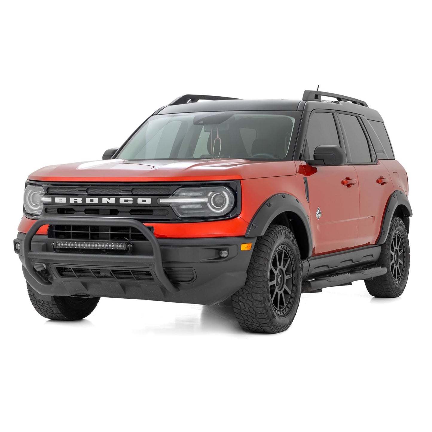 ROUGH COUNTRY Pocket Fender Flares | YZ Oxford White | Ford Bronco Sport 4WD (2021-2025) | F-F11612A-YZ