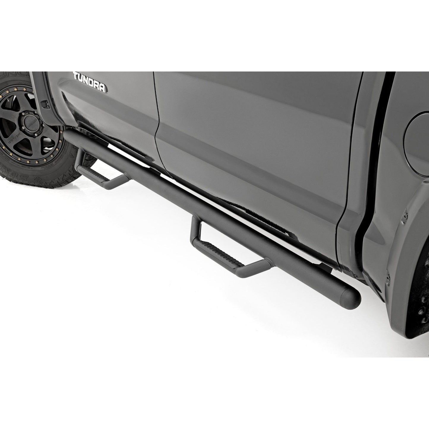 ROUGH COUNTRY Nerf Steps | Cab Length | CrewMax | 5'7" Bed | Toyota Tundra 2WD/4WD (07-21) | RCT0786CCB